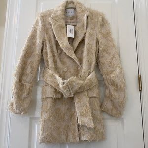 BURU Belted Blazer - Gold Tinsel